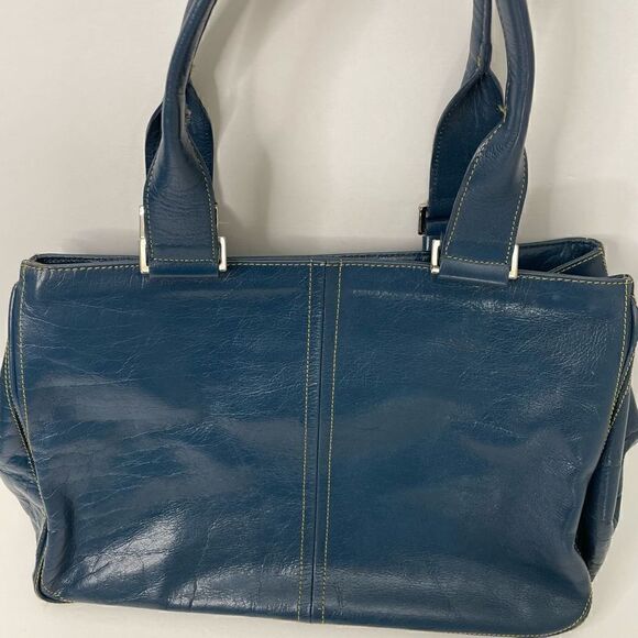 Kenneth Cole| Medium| Handbag | Blue| Several pockets - Picture 5 of 12